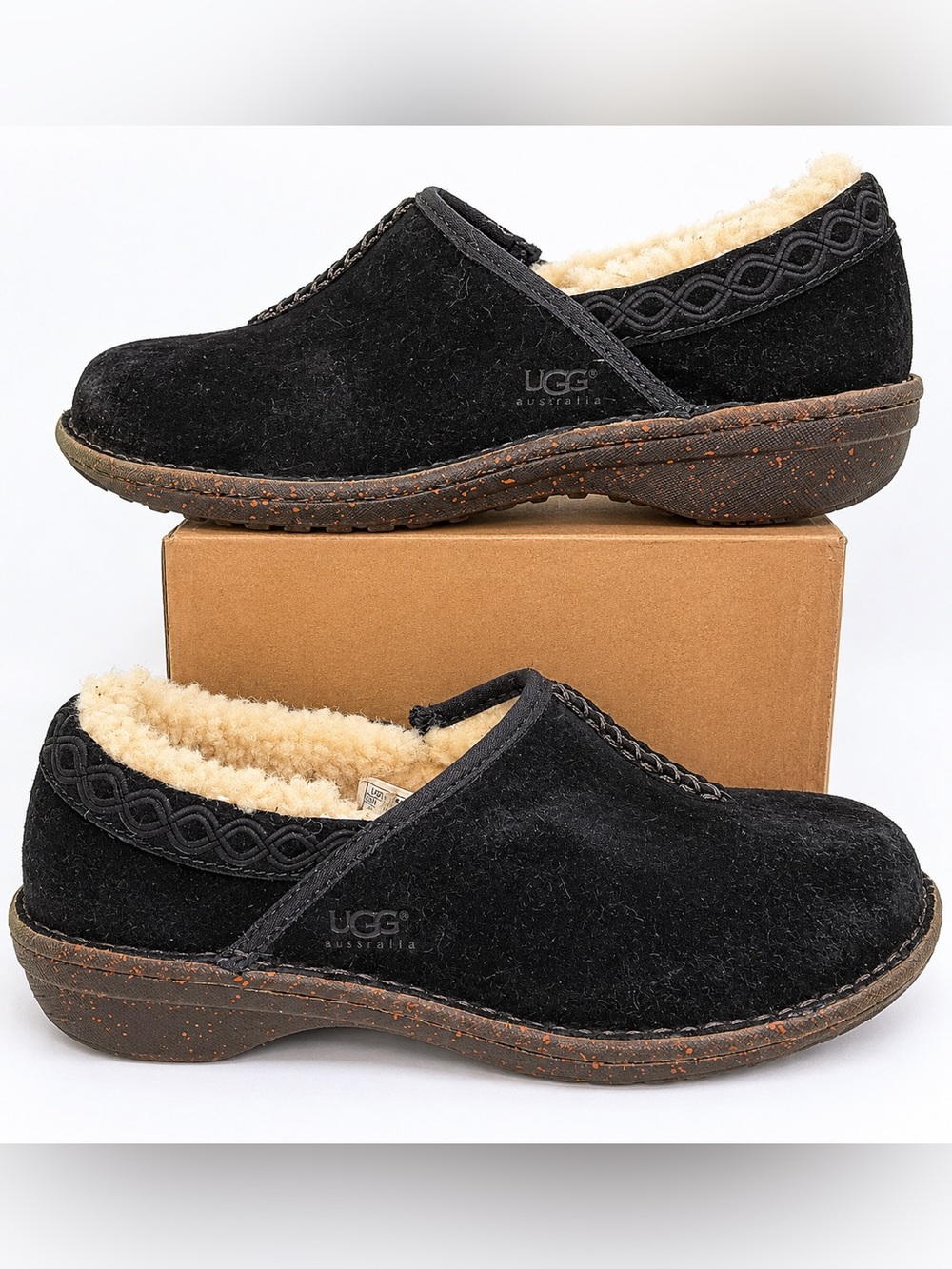 UGG Australia 1757 Betty Suede Shearling Lined Slip On Shoes Women’s Size 7